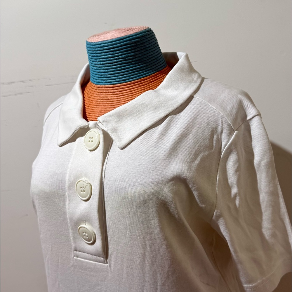 Bogner White Button-Up Women's Top